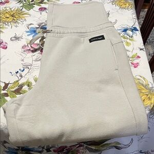 Calvin Klein Women’s  Cream-Colored Jogger Sweatpants